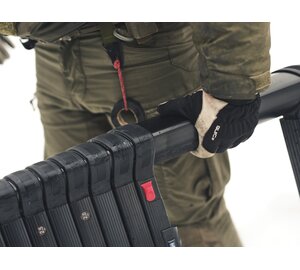 Rescueline telescopic ladder 4.1 m black Carrying detail | © MUNK GmbH