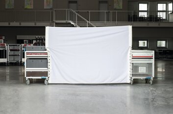 Sichtschutzwand für Rollcontainer weiß | © MUNK GmbH