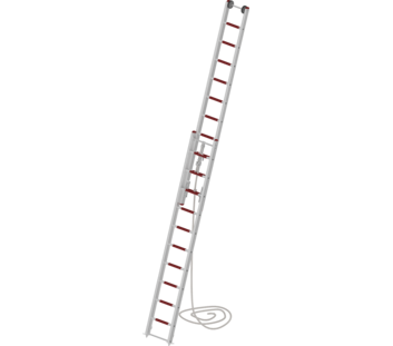 Seilzugleiter 2-teilig EN 1147 2x10 Sprossen ohne Stützen | © MUNK GmbH