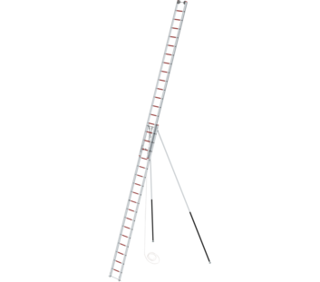 Seilzugleiter 2-teilig EN 1147 2x17 Sprossen mit Stützen | © MUNK GmbH