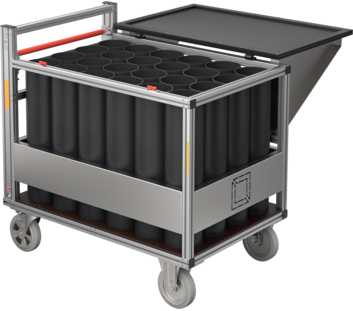 Transport lock w. RC oxygen canisters | © MUNK GmbH