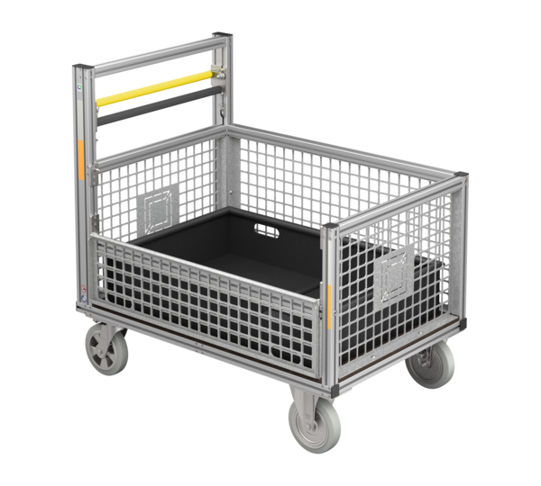 Universal-Rollcontainer Gitterbox mit Einsatzwanne | © MUNK GmbH