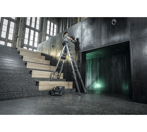 Step ladder suitable for stairs, 2 x 6 steps Application | © MUNK GmbH