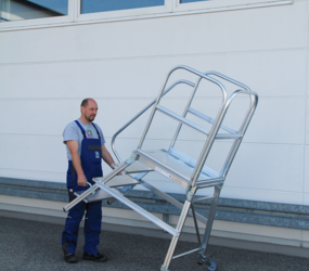 Podesttr. eins. Rollen & Griffen Alu ger., 4 St. | © MUNK GmbH