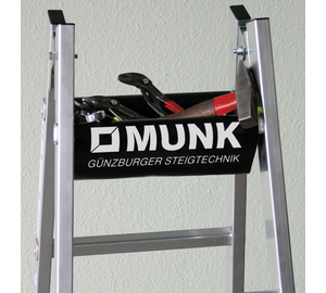 Tool tray, app. on double-sided rung ladder | © MUNK GmbH
