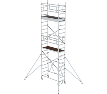 Échaf. pliant 0,75x,1,80m, av stab., ht. PF 4,80m | © MUNK GmbH