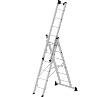 Multi-purp. ladder 3-sec.w.nivello stab. 3x6 rungs | © MUNK GmbH