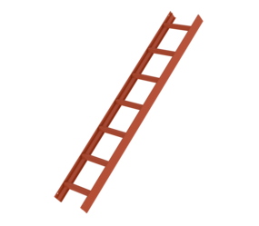 Dachleiter Rot, 7 Sprossen | © MUNK GmbH