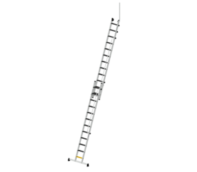 Stufen-Seilzugleiter 2-teilig mit nivello Traverse | © MUNK GmbH