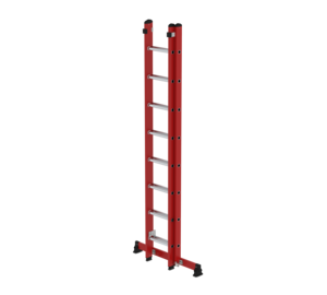 Sprossen-Schiebeleiter 2-teilig GFK / Alu 2x8 Sprossen | © MUNK GmbH