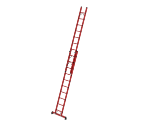 2-section GRP rung extension ladder with nivello® traverse 2x10 rungs | © MUNK GmbH