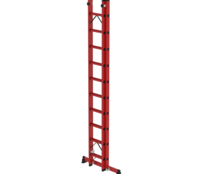 2-section GRP rung extension ladder with nivello® traverse 2x10 rungs | © MUNK GmbH