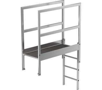 Passerelle pr acrotère alu brut, longueur 1400mm  | © MUNK GmbH