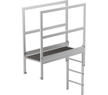 Attika-Überstieg Aluminium eloxiert Länge 1400 mm | © MUNK GmbH