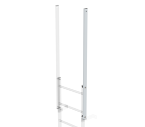 Exit side-rail straight bright alu. L=1600mm  | © MUNK GmbH