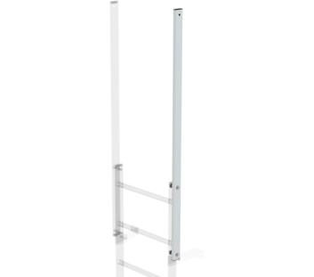 Ausstiegsholm gerade - Alu-blank, Länge 1.600mm ,  | © MUNK GmbH