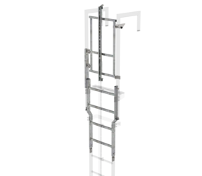 Safety door w. fall prot. galv. steel | © MUNK GmbH