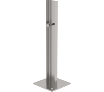 Plaque de base pour fixation au sol, inox | © MUNK GmbH