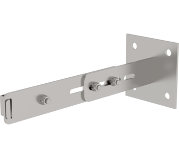 Attache mur. réglable, acier inoxydable, 275-375mm | © MUNK GmbH