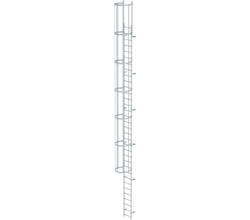 Sing.fl. vertical ladder w.bk prot.anod.alu.10.72m | © MUNK GmbH