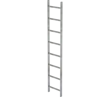 Shaft ladder, galv. st., 400 mm clear width 8 rgs | © MUNK GmbH
