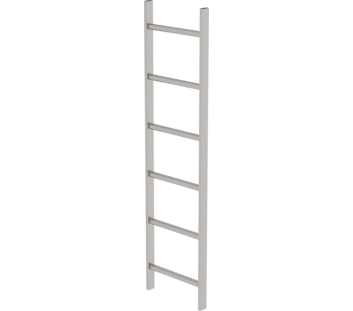 Shaft ladder, st.stl. V4A, 400 mm clearance 6 rgs | © MUNK GmbH