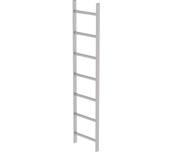 Shaft ladder, st.stl. V4A, 400 mm clearance 7 rgs | © MUNK GmbH