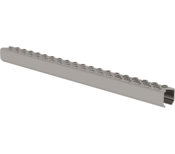Barreau perforé 400mm en acier blanc | © MUNK GmbH
