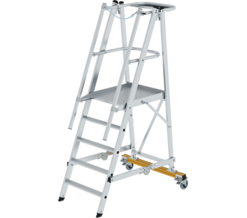 Plattformleiter klappbar und fahrbar, 5 Stufen | © MUNK GmbH