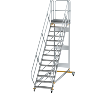 Platform stairs 45° mobile st. width 800 mm, 14 st | © MUNK GmbH