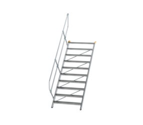 Treppe 45° St.br. 1000 mm, 10 St., Alu ger. | © MUNK GmbH