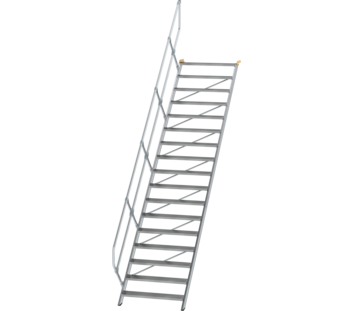 Treppe 45° St.br. 1000 mm, 17 St., Alu ger. | © MUNK GmbH