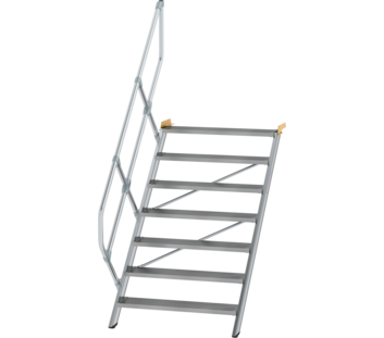 Treppe 45° St.br. 1000 mm, 7 St., Alu ger. | © MUNK GmbH