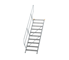 Treppe 45° St.br. 800 mm, 10 St., Alu ger. | © MUNK GmbH