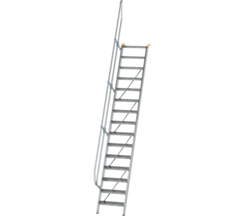 Treppe 60° St.br. 600 mm, 15 St., Alu ger. | © MUNK GmbH
