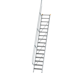Treppe 60° St.br. 600 mm, 16 St., Alu ger. | © MUNK GmbH