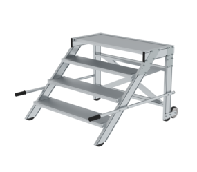 Work platform mobile 1,000 mm st width, 4 steps | © MUNK GmbH