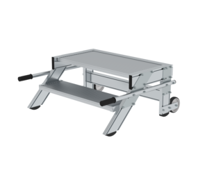 Work platform mobile 800 mm st width, 2 steps | © MUNK GmbH