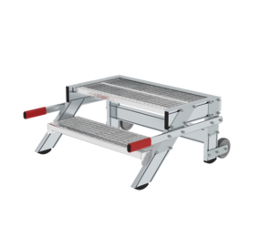 Work platform mobile 800 mm st width, 2 steps | © MUNK GmbH