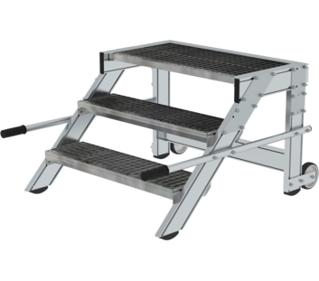 Work platform mobile 800 mm st width, 3 steps | © MUNK GmbH