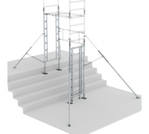 Kit d'escalier FlexxTower : kit de base pour accès unilatéral Structure | © MUNK GmbH
