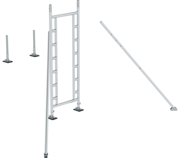 FlexxTower Treppenkit Grundset für einseitigen Durchstieg  | © MUNK GmbH