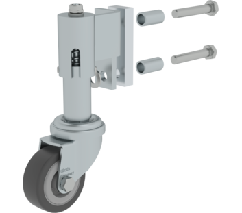 Spring-loaded castor Ø50 mm left for step ladder | © MUNK GmbH