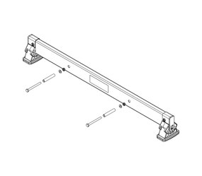nivello crossbar 0.93 m, hole spacing 395 mm, rail height 73 mm | © MUNK GmbH