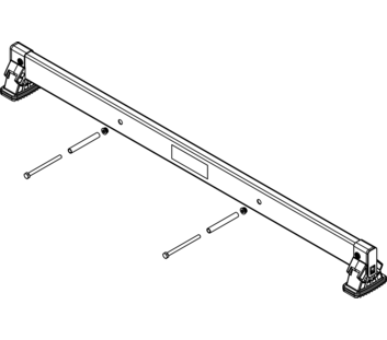 nivello crossbar 1.20, hole spacing 465 mm, rail height 98 mm | © MUNK GmbH