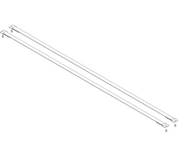 Gurtband mit Befestigungsplatten Länge 1450 mm 1 Satz = 2 Stück, inkl. Nieten | © MUNK GmbH