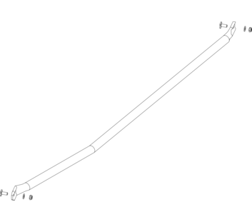 Dessin : renfort des marches d'un escalier à palier, vue latérale | © MUNK GmbH