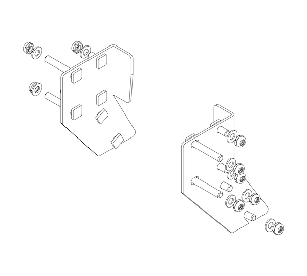 Drawing: Assembly diagram for a platform staircase | © MUNK GmbH
