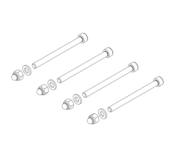 Drawing: Assembly kit for the front railing of a landing staircase | © MUNK GmbH